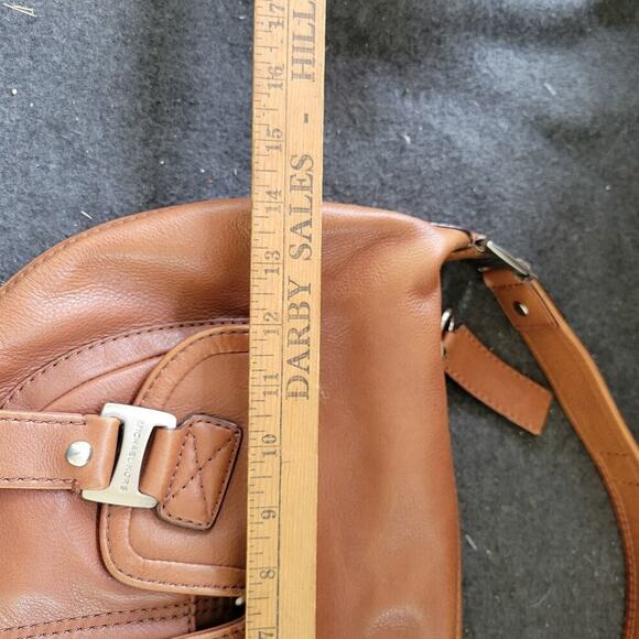 Michael Kors Brown Pebbled Leather Shoulder Bag Hobo Tote - Picture 4 of 12